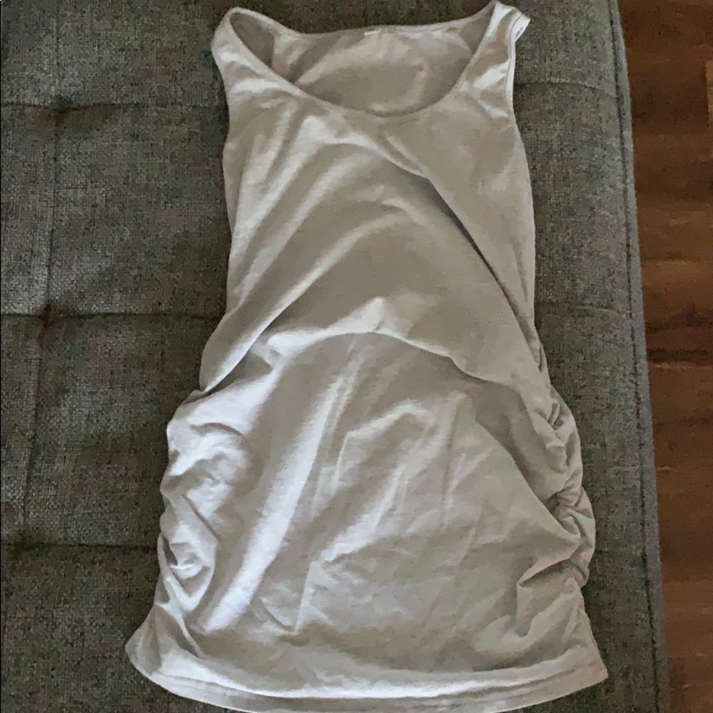 Grey maternity tank